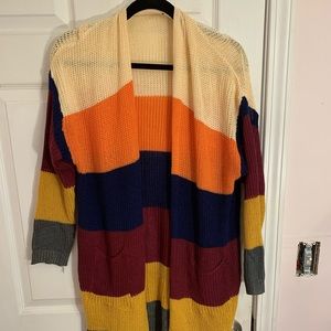 NWOT Boutique Striped Cardigan